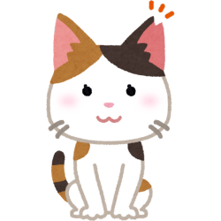 Ilustracja uroczy kot w brązowe i czarne łaty