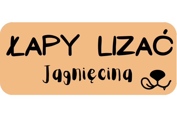 Kremowy przycisk do planu dietetycznego Łapy Lizać z jagnięciną